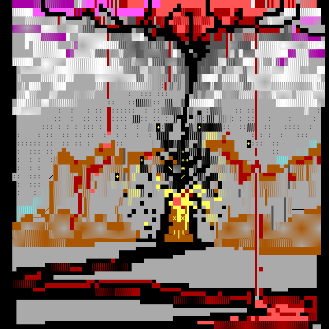 Burning of Bamiyan Buddhas by Mavenmob