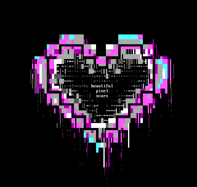 Beautiful Pixel Scars by Mavenmob
