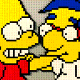 Bart & Milhouse by Lego_Colin