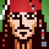 Captain Jack Sparrow by 8bitbaba