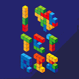 I Heart Tetris by 8bitbaba