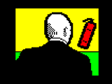 Hitman hurling a fire extinguisher by ZXGuesser