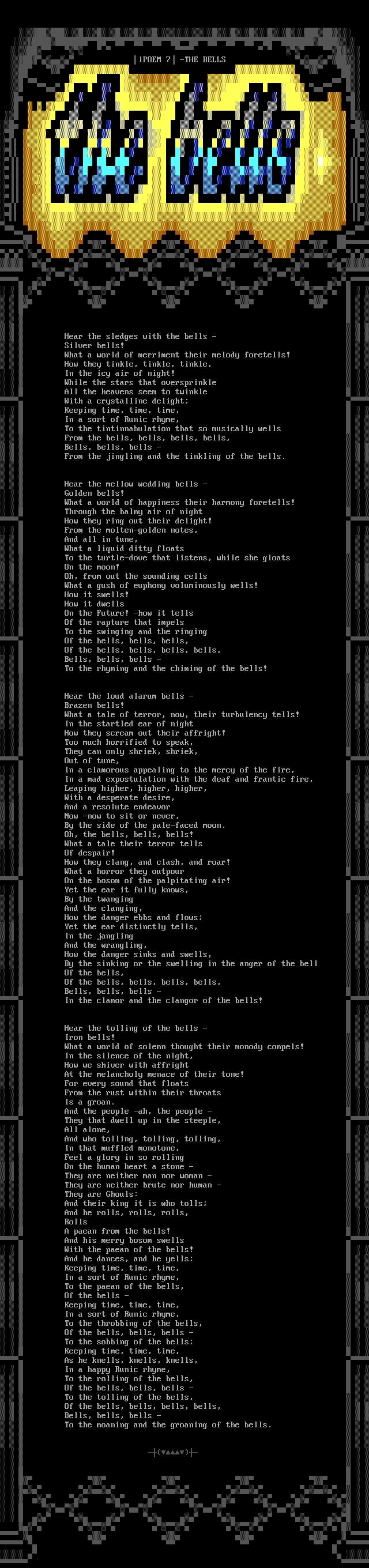 Poem 7 - The Bells by Spitoufs