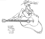 Acoustic Guitar Witch by Skonen Blades