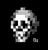 Pixel Skull by littlebitspace