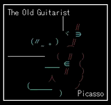 The Old Guitarist (apres Picasso) by Kalcha