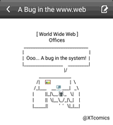 A bug in the web by XTComics