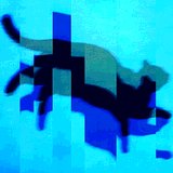 Motionless Cat In Glitch Motion by Atari Stash House