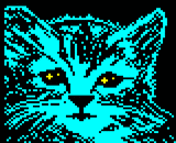 Glitched Blue Kat by Illarterate