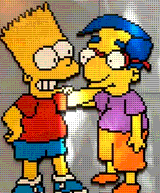 Bart and Milhouse by Farrell_Lego