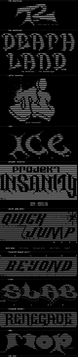 combination ascii's 6/95 by turtle