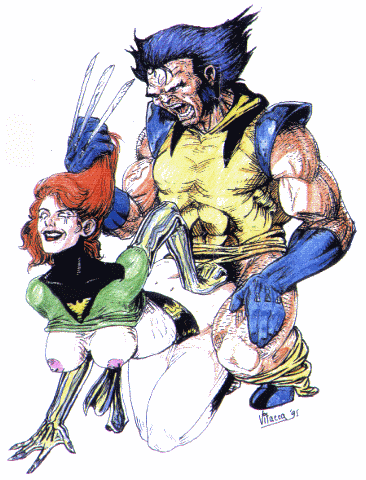 Wolverine and Phoenix by The Fatman