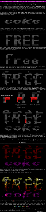 Ascii Font Tutorial by Nootropic