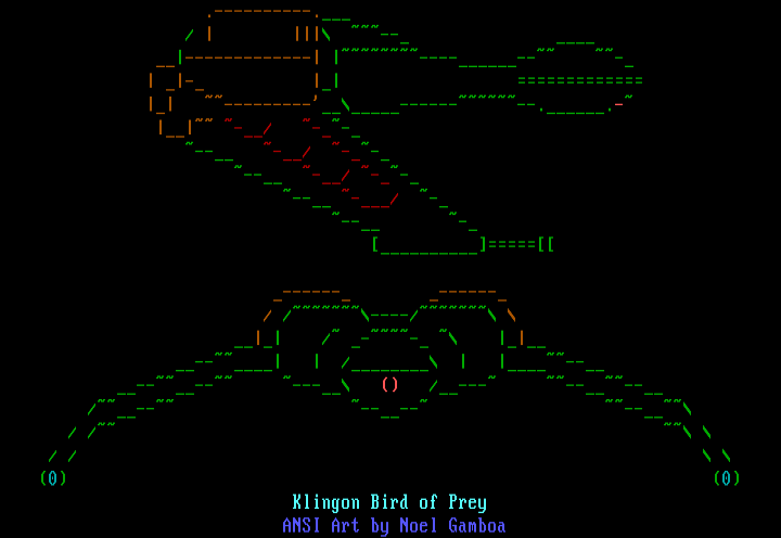 Klingon Bird of Prey by Noel Gamboa