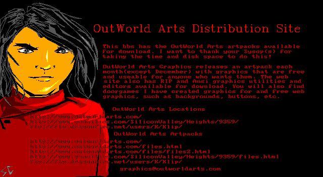 Distribution Site Ad by OutWorld Arts
