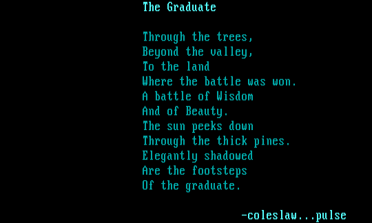 The Graduate by Coleslaw