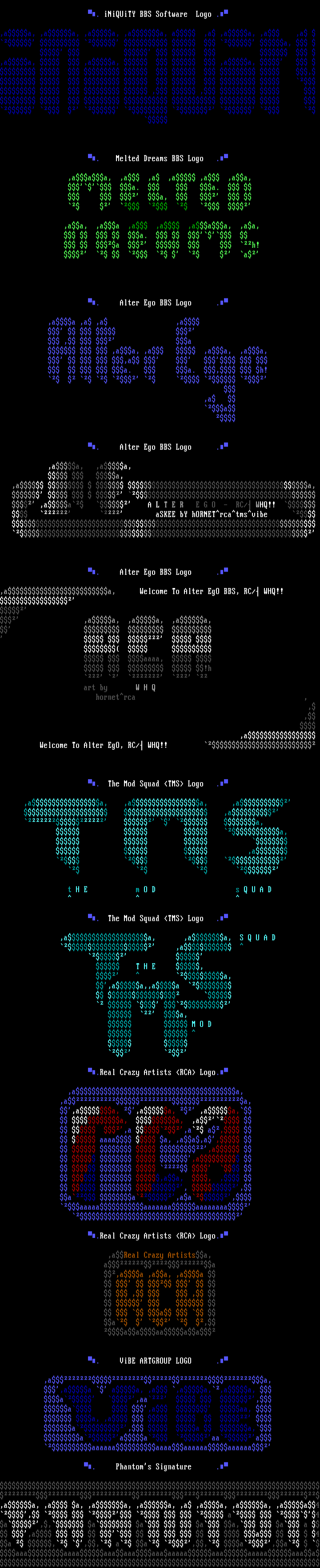 ASCII SET by Hornet