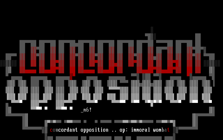 concordant opposition logo by metallic blood