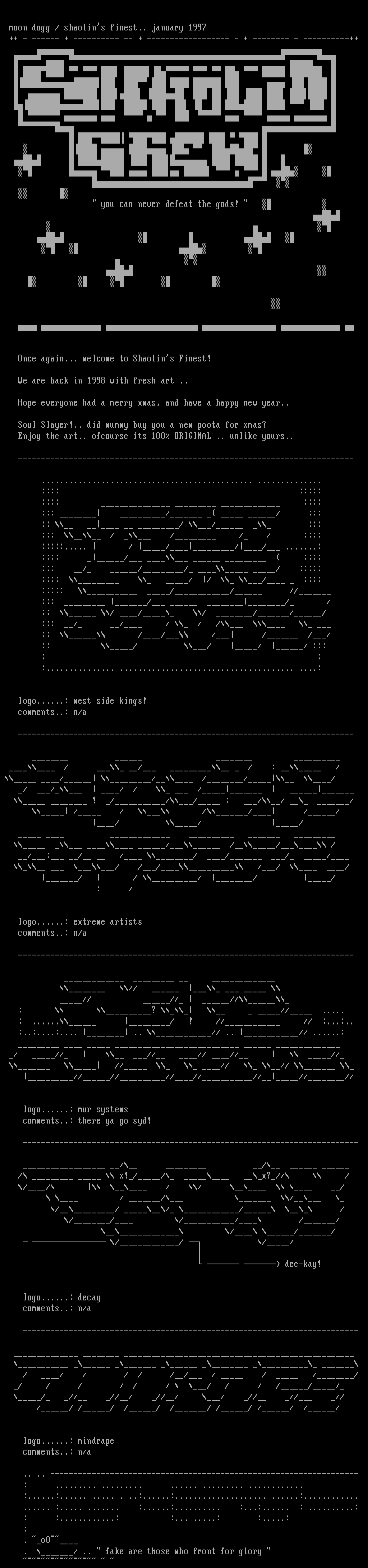 ascii collie [jan 98] by moon dogg! [mD]