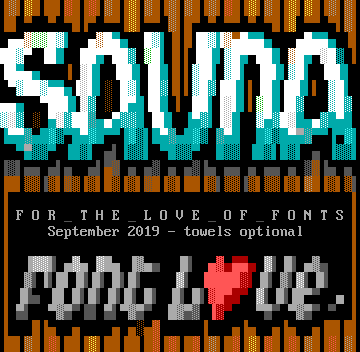 SAUNA - For the love of fonts by burps